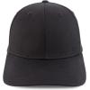 imageTrendy Apparel Shop Oversize XXL 6 Panel Structured Curved Bill Stretchy Fitted Ball CapBlack