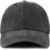 imageTrendy Apparel Shop Oversize XXL Pigment Dyed Washed Cotton Baseball CapBlack
