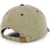 imageTrendy Apparel Shop Oversize XXL Pigment Dyed Washed Cotton Baseball CapKhaki Black