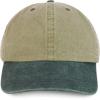 imageTrendy Apparel Shop Oversize XXL Pigment Dyed Washed Cotton Baseball CapKhaki Dark Green
