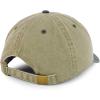 imageTrendy Apparel Shop Oversize XXL Pigment Dyed Washed Cotton Baseball CapKhaki Dark Green