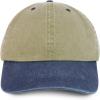 imageTrendy Apparel Shop Oversize XXL Pigment Dyed Washed Cotton Baseball CapKhaki Navy