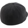 imageTrendy Apparel Shop Oversize XXL Plain Structured 6 Panel Flat Bill Fitted CapBlack