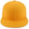 imageTrendy Apparel Shop Oversize XXL Plain Structured 6 Panel Flat Bill Fitted CapGold