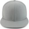 imageTrendy Apparel Shop Oversize XXL Plain Structured 6 Panel Flat Bill Fitted CapGrey