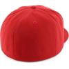 imageTrendy Apparel Shop Oversize XXL Plain Structured 6 Panel Flat Bill Fitted CapRed