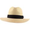 imageTrendy Apparel Shop Oversize XXL Wide Brim Straw Sun Hat with Chin StrapBeige