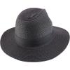 imageTrendy Apparel Shop Oversize XXL Wide Brim Straw Sun Hat with Chin StrapBlack