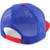 imageTrendy Apparel Shop PR 3D Embroidered Snapback Trucker Cap with Puerto Rico FlagRoyal Red