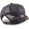 imageTrendy Apparel Shop Rodeo Leather Patch Trucker Snapback Ball CapBlack Charcoal