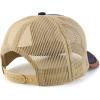 imageTrendy Apparel Shop Rodeo Leather Patch Trucker Snapback Ball CapNavy Khaki