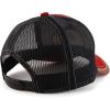 imageTrendy Apparel Shop Rodeo Leather Patch Trucker Snapback Ball CapRed Black