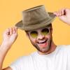 imageTrendy Apparel Shop XXL Oversized Roll Up Bucket HatNavy
