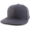 imageTrendy Apparel Shop Oversize 2XL Blank Plain Back Flatbill Snapback Baseball CapCharcoal