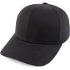 imageTrendy Apparel Shop Oversize XXL 6 Panel Structured Curved Bill Stretchy Fitted Ball CapBlack
