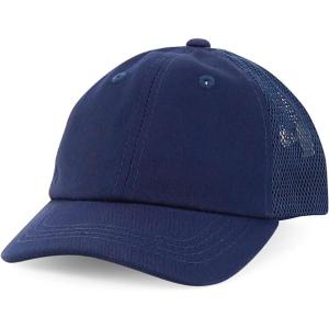 imageTrendy Apaprel Shop Infant Size Unstructured Adjustable Trucker Mesh Baseball CapNavy