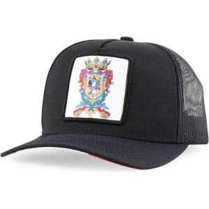 imageTrendy Apparel Shop Flag of Mexico State 5 Panel Mesh Back Snapback CapGuanajuato Black