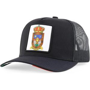 imageTrendy Apparel Shop Flag of Mexico State 5 Panel Mesh Back Snapback CapZacatecas Black