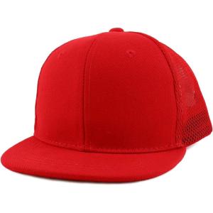 imageTrendy Apparel Shop Infant to Toddler Size Structured Flatbill Mesh CapRed