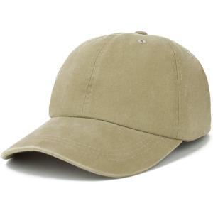 imageTrendy Apparel Shop Oversize XXL Pigment Dyed Washed Cotton Baseball CapKhaki