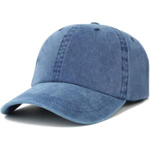 imageTrendy Apparel Shop Oversize XXL Pigment Dyed Washed Cotton Baseball CapNavy