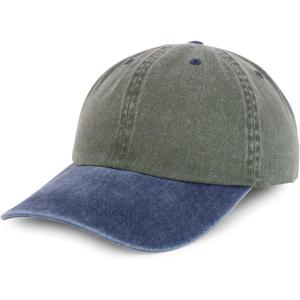 imageTrendy Apparel Shop Oversize XXL Pigment Dyed Washed Cotton Baseball CapOlive Navy