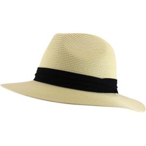 imageTrendy Apparel Shop Oversize XXL Wide Brim Straw Sun Hat with Chin StrapCream