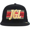 imageTrendy Apaprel Shop JGL El Chapo 701 Embroidered Flatbill Snapback CapBlack Black