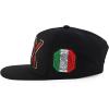 imageTrendy Apparel Shop 3D MX Embroidered Structured Flat Bill Snapback Baseball CapBlack Black
