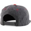 imageTrendy Apparel Shop 3D MX Embroidered Structured Flat Bill Snapback Baseball CapCharcoal