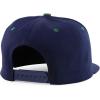 imageTrendy Apparel Shop 3D MX Embroidered Structured Flat Bill Snapback Baseball CapNavy