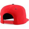 imageTrendy Apparel Shop 3D MX Embroidered Structured Flat Bill Snapback Baseball CapRed