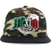 imageTrendy Apparel Shop 3D Mexico Embroidered Structured Flat Bill Snapback CapCamo Black