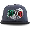 imageTrendy Apparel Shop 3D Mexico Embroidered Structured Flat Bill Snapback CapCharcoal Black