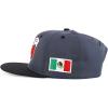imageTrendy Apparel Shop 3D Mexico Embroidered Structured Flat Bill Snapback CapCharcoal Black