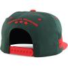 imageTrendy Apparel Shop 3D Mexico Embroidered Structured Flat Bill Snapback CapDarkgreen Red