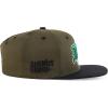imageTrendy Apparel Shop 3D Mexico Embroidered Structured Flat Bill Snapback CapOlive Black