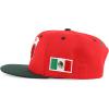 imageTrendy Apparel Shop 3D Mexico Embroidered Structured Flat Bill Snapback CapRed Darkgreen