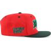 imageTrendy Apparel Shop 3D Mexico Embroidered Structured Flat Bill Snapback CapRed Darkgreen