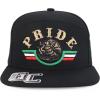 imageTrendy Apparel Shop 3D Mexico Pride Embroidered Flatbill Snapback CapBlack