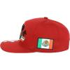imageTrendy Apparel Shop 3D Mexico Pride Embroidered Flatbill Snapback CapRed