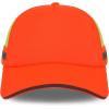 imageTrendy Apparel Shop 5 Panel Reflective Foam Front Safety Trucker CapNeon Orange Neon Yellow