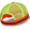 imageTrendy Apparel Shop 5 Panel Reflective Foam Front Safety Trucker CapNeon Orange Neon Yellow