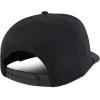 imageTrendy Apparel Shop 5 Panel Ripstop Cotton Snapback CapBlack