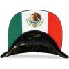 imageTrendy Apparel Shop 6 Panel Structured Mexico Eagle Flat Bill Snapback Baseball CapCamo Black 1