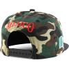 imageTrendy Apparel Shop 6 Panel Structured Mexico Eagle Flat Bill Snapback Baseball CapCamo Black