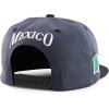 imageTrendy Apparel Shop 6 Panel Structured Mexico Eagle Flat Bill Snapback Baseball CapCharcoal Black
