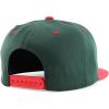imageTrendy Apparel Shop 6 Panel Structured Mexico Eagle Flat Bill Snapback Baseball CapDarkgreen Red 1