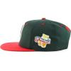 imageTrendy Apparel Shop 6 Panel Structured Mexico Eagle Flat Bill Snapback Baseball CapDarkgreen Red