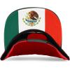 imageTrendy Apparel Shop 6 Panel Structured Mexico Eagle Flat Bill Snapback Baseball CapRed Darkgreen 1